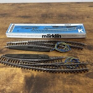 Märklin H0 AC 2267 E-Curve Switch Pair K-Track 2 Right Hand Switches In Box